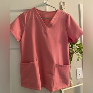 Mandala Women’s Peony Pink XS 6 Pocket Scrub Top